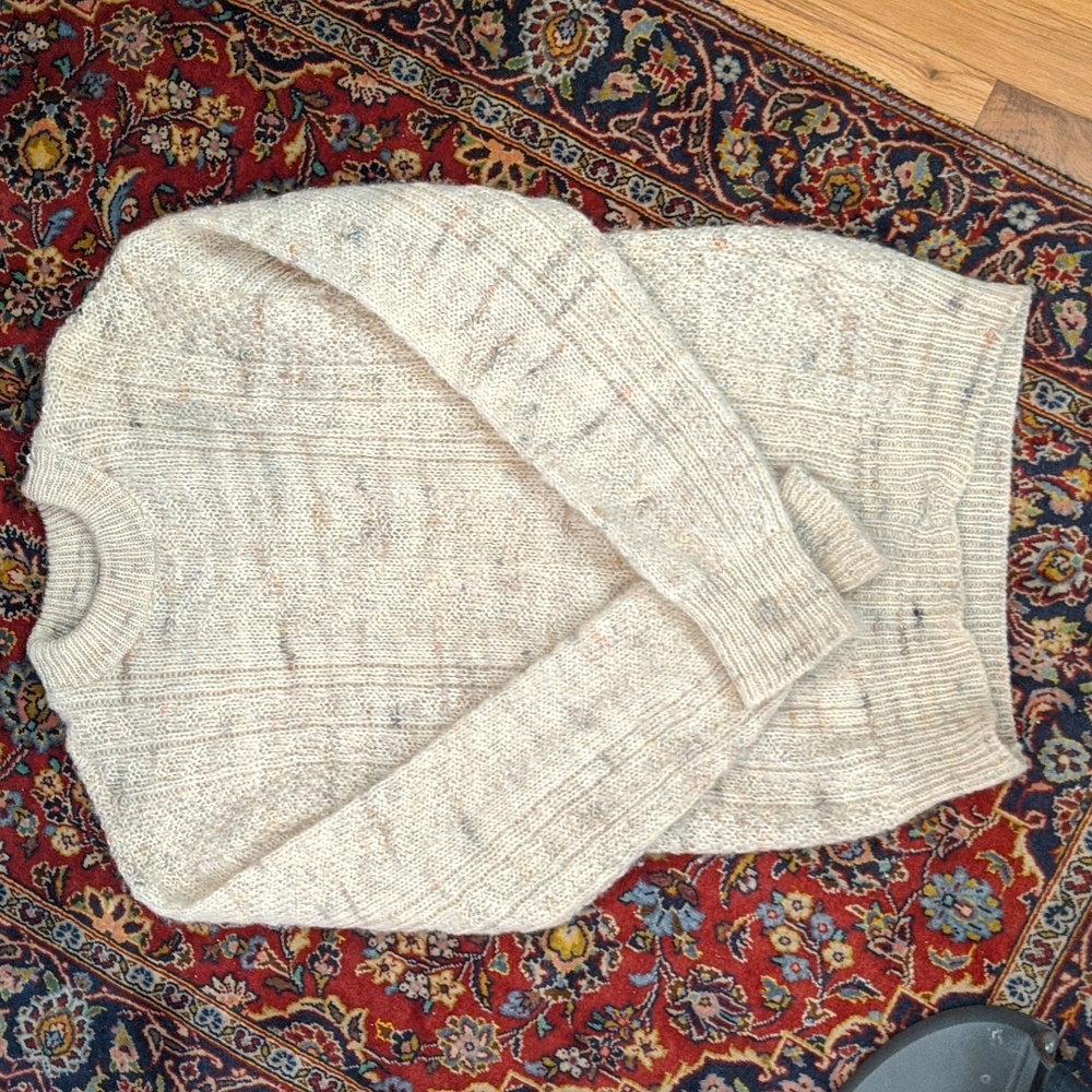 Vintage Made in USA Pendleton Beige Knit Sweater